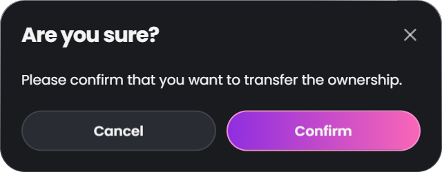 Enter the New Wallet Address