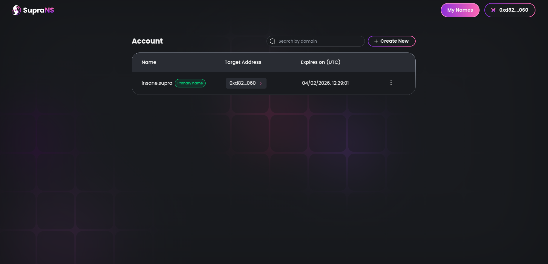 Managing Existing Domains