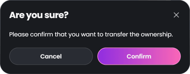Enter the New Wallet Address