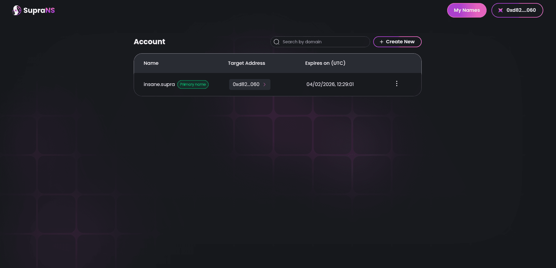 Managing Existing Domains